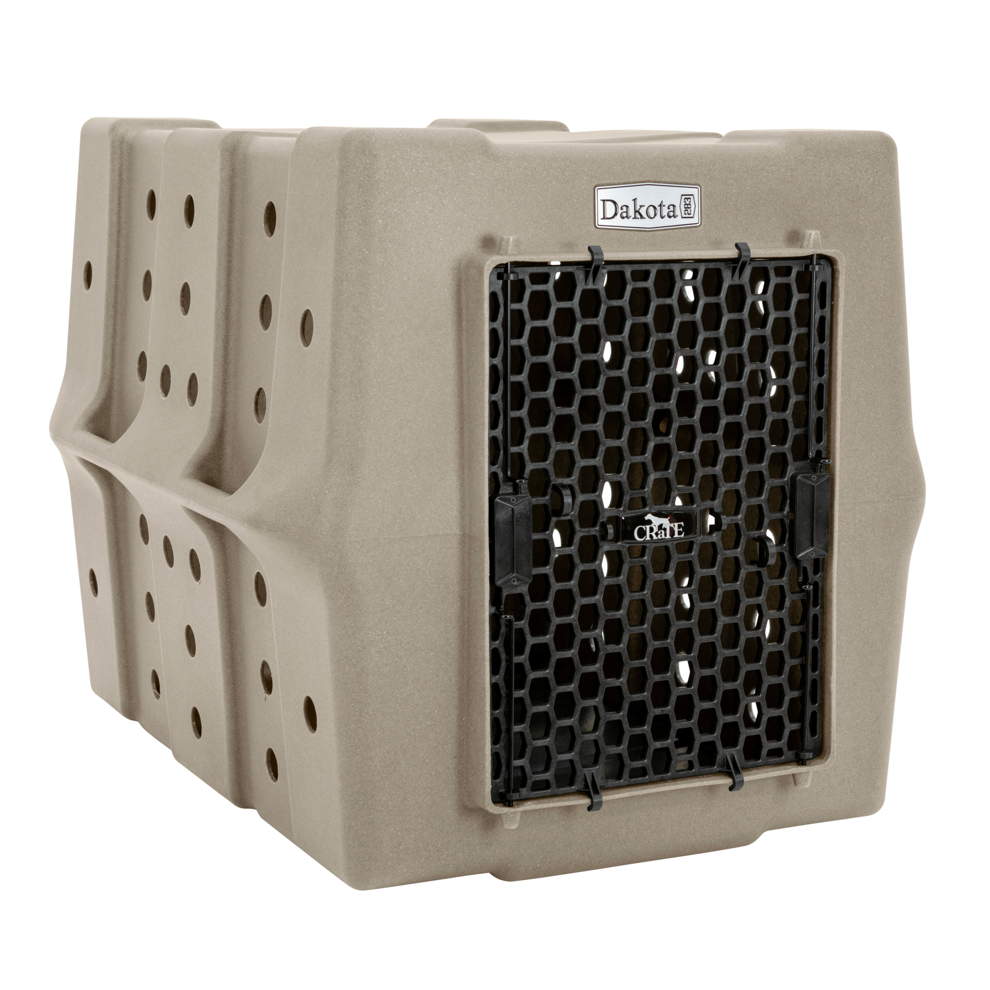 Dakota 283 Canine Rough and Tough Economy Kennel — Large, Sandstone, Model# D2-CRATE-LG-SAN